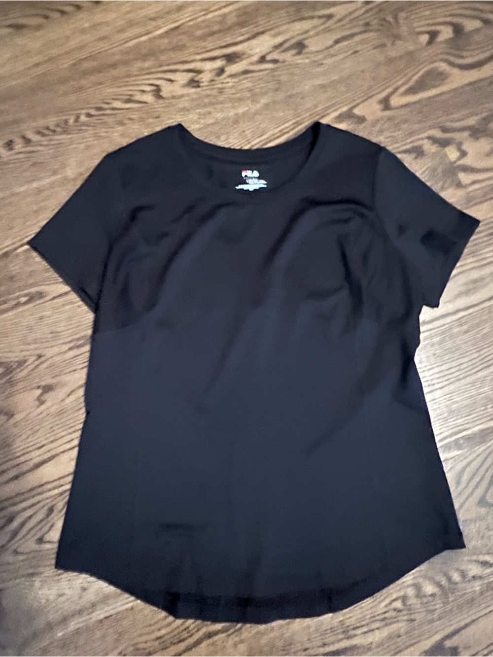 Women's Athletic Black Short Sleeve Tee